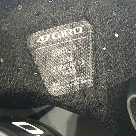 Giro Sante II Womens Road Cycling Shoes Women Black EUR 39 - Picture 11 of 12